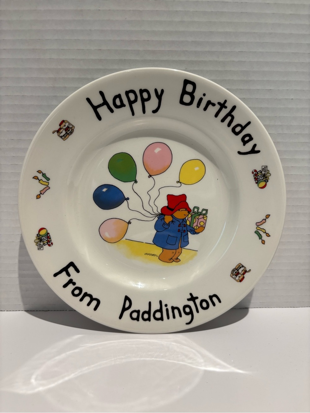 Coalport Paddington Bear Vintage 1983 Happy Birthday Plate Made in England